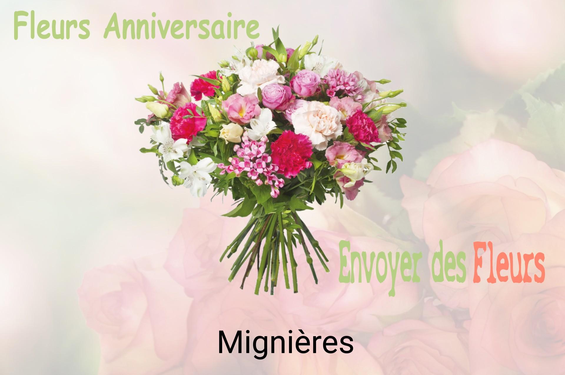 Bouquet de fleurs d’anniversaire livré à Mignières
